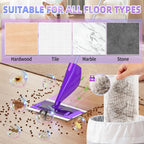 20 Count Mopping Pad for Wet Jet Mop Disposable Wetjet Pads Refills Replacement for Wet Pads Refill Compatible with Wet Jet Pads Thickness & Absorbent for Household Multi-Surface