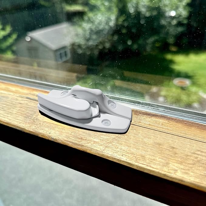 Zinc Sash Lock and Keeper fit for Andersen Sash Lock & Keeper 1968 to Present (White - 2 Pack)