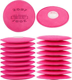 20Pcs/10Pairs 2091 Respirator Filters, High-Efficiency Dustproof Filter Cotton, 2091 Particulate Filter/Cartridges for 6200, 6502, 6800, 7502 etc Respirator, for Asbestos, Welding, Painting, Sanding