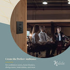 TOPGREENER Kalide Dual Load Dimmer Light Switch, Double LED Dimmer Switch, Full Range Dimming, Single Pole, 120VAC, 60Hz, 200W LED/CFL, Neutral Wire Not Required, TGDDS-BK, Black