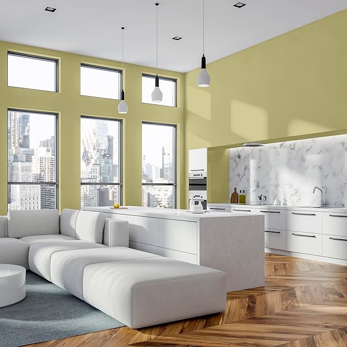 Rust-Oleum Color Spark Interior Paint and Primer in One, Semi-Gloss, Wasabi Root, 1 Gallon