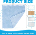 Microfiber Cleaning Cloths, 12 Pack Coral Fleece Cleaning Rags for Housekeeping, Highly Absorbent Reusable Cleaning Towels,10"X10"(Multicolor)