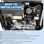 RV Water Heater Gas Valve, 93844 & 92089 RV Gas Hot Water Solenoid Valve Compatible with Atwood 6-10 Gallon Water Heaters, GC10A-4E, GC10A-2E, G6A-4E, GC10A-3E, Replaces Part 93844 92078 93870 92089