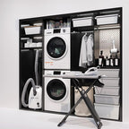 KoolMore FLD-5CWHP Electric Ventless Heat Pump Dryer, 4.4 Cu. Ft, for Small Home or Apartment, Stackable Unit, Wrinkle Prevention with Sensor Technology, 16 Drying Cycles [240V], Medium (24"), White