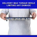 CASOMAN 80-Piece Heavy Duty Socket Organizer Tray, 1/4-Inch, 3/8-Inch, 1/2-Inch,Premium Quality Socket Holders,Black Rails with Blue Clips, Best Unique Tool Gift for Men