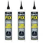 Precision 300ml from Floor-Fix Pro - Fix Loose Tiles - for Loose & Hollow Tiles, Wood, LVT & Laminate - Includes 1.9mm Syringe Tip - Adjustable to 6mm + Anti-Clog Performance (Pack of 3)