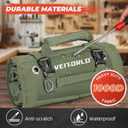 Roll Up Tool Bag, Gifts for Men Dad Husband Him Christmas, Mens Stocking Stuffers, Portable Tools Storage for Men, Heavy Duty Tool Organizer W/Detachable Pouches for Electrician Mechanic Carpenter