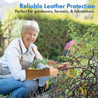 Arm Chaps Leather Protective Sleeves Arm Guard - Prevent Cuts, Scratches & Bruises - Genuine Cowhide - Ideal for Gardening & Construction - Left & Right Form-Fitting. Brown (1 Pair/X-Small).