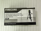 Firecore 360° Laser Level with Tripod, 100Ft Self Leveling Laser Level Green Cross Line Laser Leveler Tool for Picture Hanging Wall Tile Floor Construction, 60" Compact Tripod & Carry Pouch Included