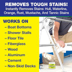 STAR BRITE Slime & Grime Stain Remover - Concentrate Makes 5 Gallons - Remove Tarnish, Rust & Tough Slimy Grimy Stains on Fiberglass, Metal, Wood, Cement, Tile, Decks & More - 16 OZ (094816)