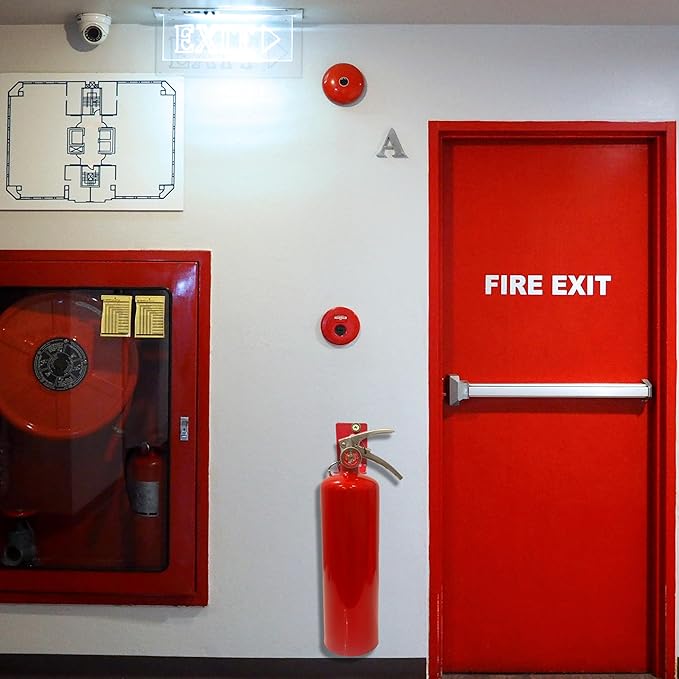 Fire Extinguisher Mount, Wall Hook, Fire Extinguisher Bracket up to 40 lbs Extinguishers, Suitable for Big and Small fire (8 Brackets)