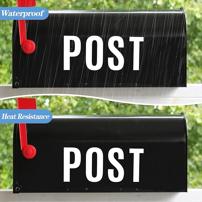 441 PCS 42 Sheets Letter Stickers Large Mailbox Numbers and Letters Self Adhesive Vinyl Waterproof Alphabet Number Stickers for Mailbox House Address,Crafts,Car, Poster,Classroom Decor(4 Inch,White)