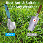 Garden Tool Set 9 PCS, Heavy Duty Gardening Hand Tools for Women, Durability Garden Tool Bag, Rust-Proof Aluminum Gardening Supplies, Ideal Gifts for Women and Men