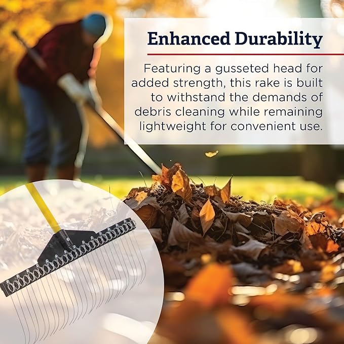 Standard Golf Garden Landscape Rake – 9” & 21" Head Garden Debris Rakes Combo | Elevate Your Outdoor Spaces with Precision and Efficiency | Ideal for Lawn and Garden Maintenance