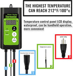 1500W Submersible Hot Tub & Pool Portable Electric immersion Water Heater with temperature control and GFCI for Swimming Pools, Bathtubs, Baptistry, above ground pool & inflatable pool