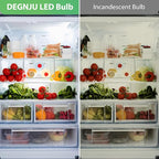 LED Refrigerator Light Bulb, 40W Equivalent, 120V, Fridge Light Bulb 5000K Daylight White, A15 Appliance Bulb 5.5W for Freezer, 650LM, E26 Standard Base, 120V, Non-Dimmable, 4 Pack