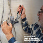 Olympia Tools 12-Inch Tongue and Groove Pliers, Straight Jaw Pliers with Cushion grip, 7 Jaw positions, 2.7" Jaw Capacity