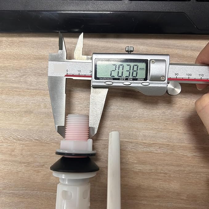 T Tulead Toilet Fill Valve, Dual Flush Valve, Push Button, Toilet Tank Parts Replacement, Converter Kit, for 10"-12" Toilet Tank, for Fill Valve 0.8" Thread, for Drain Hole Dia, 2.56"