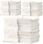ZUPERIA Cotton Shop Towel – Multipurpose Cleaning Cloths (14" x 12" - Pack of 500 - White) Reusable Shop Rags for Automobiles, Industrial, Restaurants, Garage, and Homes