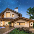 Modern Outdoor Wall Light with LED, Exterior Lighting Fixtures 2700K Integrated, Matte Black Outside Wall Mount Lights for House Front Door Porch Garage Patio Black 1 Packs