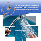 Long Term 24" Natural Gas Water Heater Pilot Assembely CMH002 Includes Pilot Thermocouple and Natural tubing