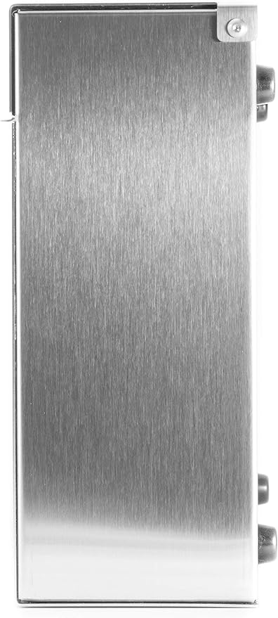 Vsons Modern Design Mailbox, Wall-Mount Mailbox Vsons Design Mitch SE (Brushed Stainless Steel with Engraved Numbers)