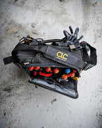 Custom Leathercraft1537 Multi-Compartment Tool Carrier, 30 Pocket, 13 In.