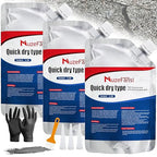 Concrete Crack Filler, Premium Crack Filler, Waterproof Self-Leveling Cement Sealant, Fast-Drying Crack Repair for Driveway, Sidewalk, Garage & Foundation – Indoor Outdoor Use (3 PCS)