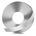 GSCIT Club Silver Edge Banding, 1/2 Inch x 25ft Aluminum Brushed Edge Banding PVC Edge Trim for Cabinet Repair Furniture