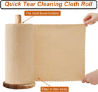 80 Pack Microfiber Cleaning Cloth Roll,Lint Free Rags & Tear Away Reusable Towels Washable Scratch,Ultra Absorbent Dish Rags(12" x 12") for Car Kitchen Home Garage-Apricot Yellow