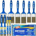 Paint Brush Set, 10 Pack Paint Brush, Chip Brush (0.5" 1" 1.5" 2" 2.5”), Small Paint Brushes Bulk, Paint Brushes for Walls and Home Decor