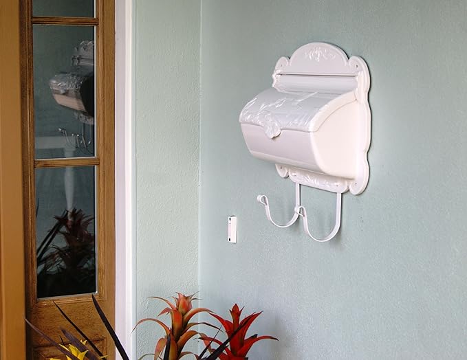 Special Lite Hummingbird Horizontal Wall Mount Mailbox - White Aluminum Mailbox for Wall Mount - SHB-1004-WH