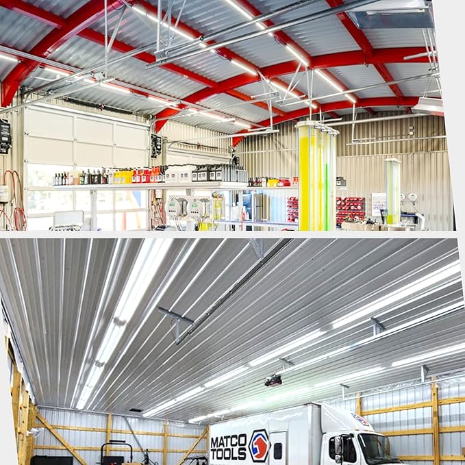 12 Pack, 4FT LED T8 Type A+B Tube Lights, 30W(80W Equivalent), 4000LM, 6000K, Clear Cover, Single or Double End Powered, Ballast Bypass, 4 Foot T10 T12 Fluorescent Bulbs Replacement