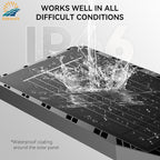 5000W Solar Lights Outdoor - 7000K LED Solar Street Lights Outdoor with Motion Sensor and Remote Control, IP66 Waterproof, Dusk to Dawn for Yard, Patio, 2 Pack