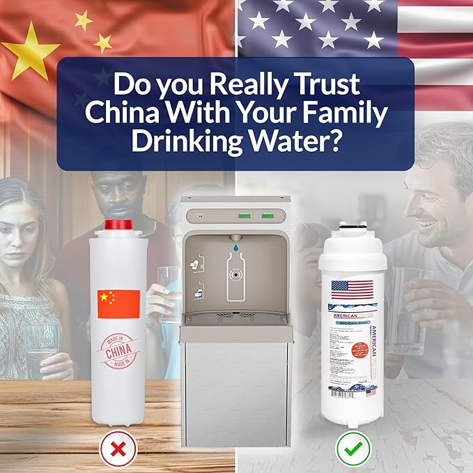 American Filter Company®, water filter, Compatible with Elkay (R) Halsey-Taylor (R) WaterSentry (R) Plus Water Fountain Filters HWF172 48-Filters