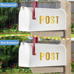 910 PCS 42 Sheets Letter Stickers Large Mailbox Numbers and Letters Self Adhesive Vinyl Waterproof Custom Alphabet Number Stickers for Mailbox Address, DIY Crafts, Door, Windows Decor (3 Inch,Gold)