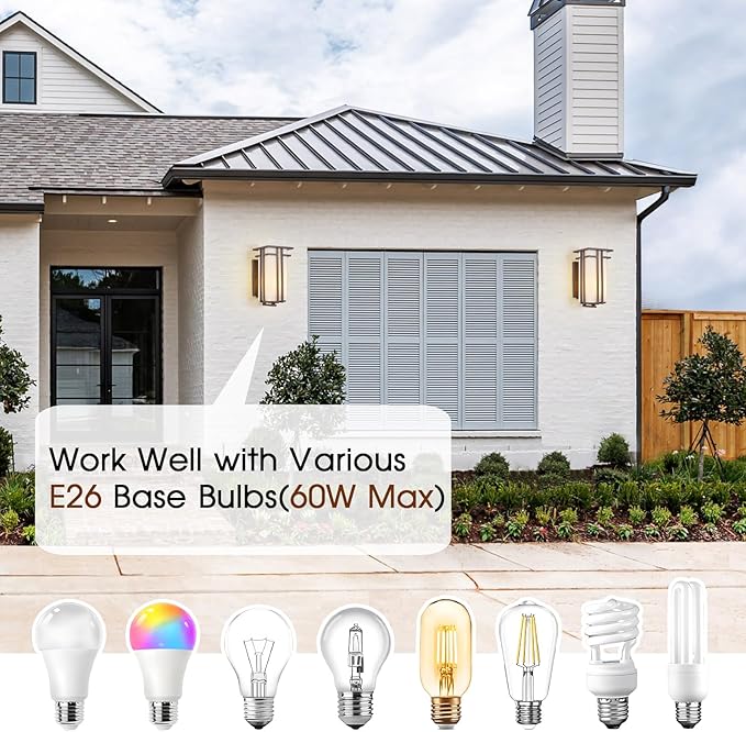 15.35" H Matte Brown Outdoor Wall Light Large Outdoor Wall Lantern Oil Rubbed Bronze Exterior Light Fixture Waterproof Metal with Frosted Glass Sconce Light for Porch Garage Front Door, Brown (Large)