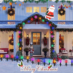 25 Pack LED Replacement Christmas Bulbs,Colored Plastic C9 Clear Replacement Bulbs Multicolor,Shatterproof C9/E17 Intermediate Base 0.6 Watt Great for Christmas Chandeliers Patio String Lights