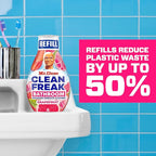 Mr. Clean Clean Freak Foaming Bathroom Surface Cleaner Multi-Surface Spray Starter Kit and Refill Bundle, Grapefruit Scent, 64 fl oz