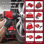 18V 5.0Ah Extended Capacity Battery Replacement for Milwaukee M18 Battery Lithium lon 48-11-1850 Compatible with Milwaukee 18V Cordless Tools 2 Packs