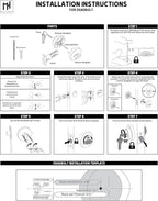 Mega Handles SUANA Entrance Door Knob for Entrance, Bedroom and Bathroom, Reversible Heavy Duty Design Door Knobs, Fits All Standard Door Sizes, Screws Included - Polished Chrome (1 Pack)