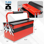 Mini Toolbox, Tool Box Organizer with Steel, Cantilever for Workshop, Garage, Warehouse