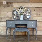 Dixie Belle Paint Company Chalk Finish Furniture Paint - Hurricane Gray (4oz) - Matte Medium Gray Chic Chalk Mineral DIY Furniture Paint