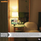 Sunlite FML27/30K Quad Tube Plug-in Compact Fluorescent Light Bulb, FML 4-Pin, 27 Watts, 1500 Lumens, 3000K Warm White, 4-Pin (GX10q4) Base, 120 Volts, 1 Pack