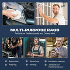 Angel-in-Armor Colored T-Shirt Rags – 25lb Bulk Box of Recycled Cotton Knit Shop Rags (250 Units) – Low Lint Cleaning Cloths for Mechanics, Oil Changes, Industrial and Commercial Use