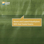 GUARD SHIELD Heavy Duty Tarp 20x40 Feet Green Multi Purpose Thick Waterproof Poly Tarp Cover 10mil