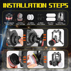 Full Face Gas Mask - Gas Masks Survival Nuclear and Chemical, Reusable Respirator Mask