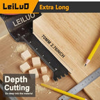 LEILUO 70mm Japanese Teeth Oscillating Saw Blade 15Pcs Extra-Long Multitool Blades Set CRV Material Fast & Clean Wood Cutting Oscillating Tool Accessories Compatible with DeWalt, Makita and More
