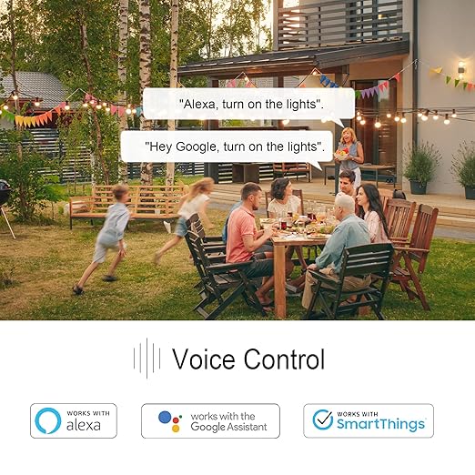 Minoston Outdoor Outlet, WiFi Smart Plug in Energy Monitoring, 2.4Ghz Wi-Fi Plugs, Compatible with Alexa and Smart Life, IP65 Waterproof Outlet 15A (MP22WP)