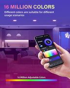 2 Pack Smart Recessed Lighting 6 Inch, Ultra-Thin LED Recessed Lighting 12W 1200LM Smart Downlight with Junction Box, Compatible with Alexa/Google Assistant - ETL and Energy Star